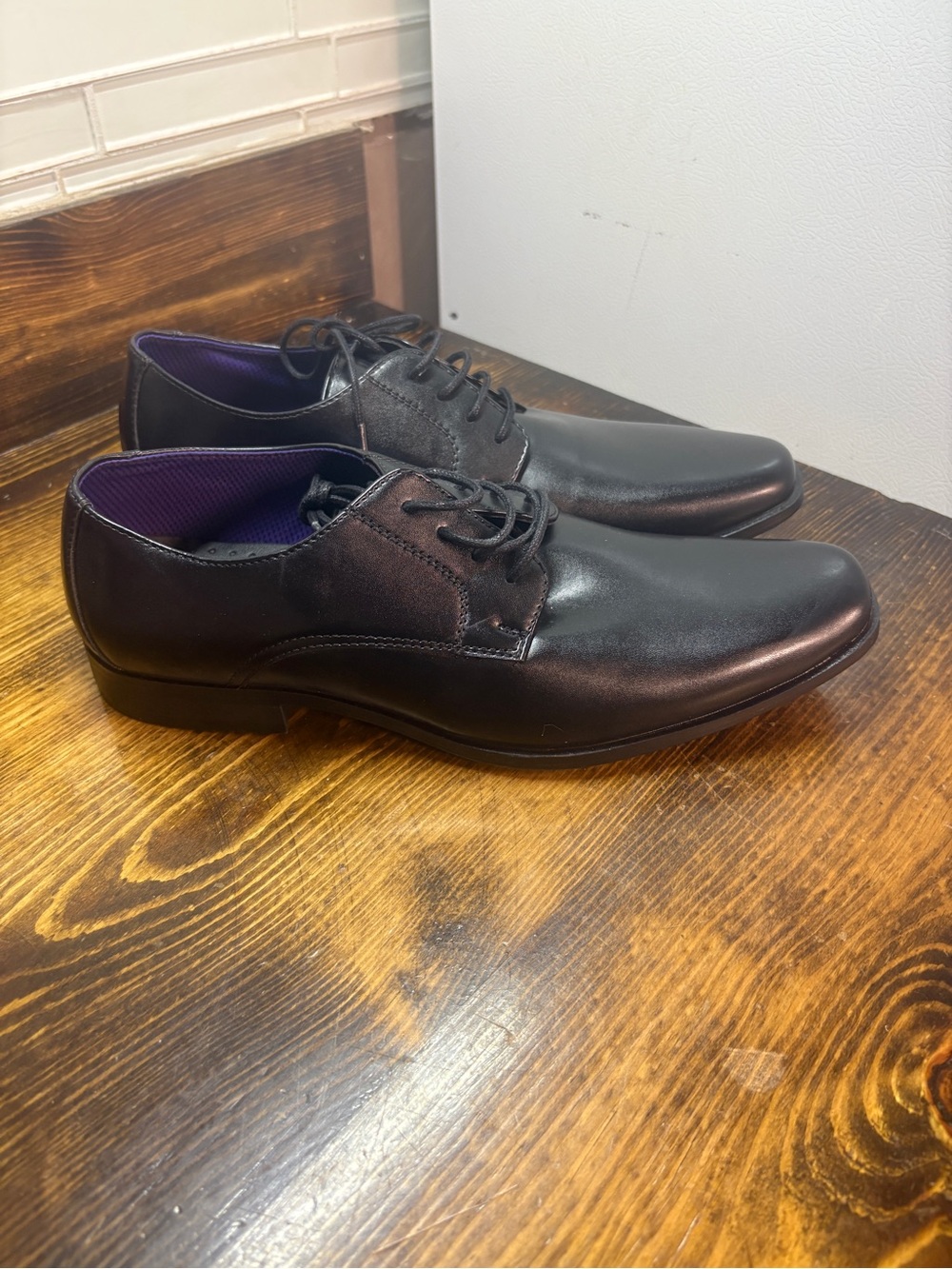 Perry Ellis Black Dress Shoes Size 8